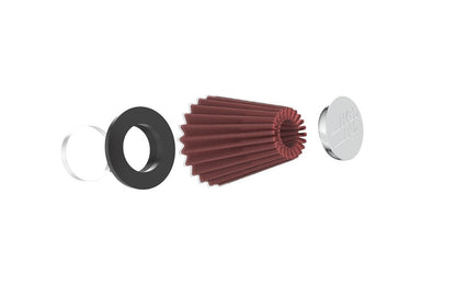 K&N Engineering K&N Universal Chrome Filter 2.063in Flange ID x 3.5in Base OD x 2in Top OD x 4in H RC-1200