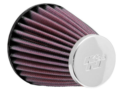 K&N Engineering K&N Universal Chrome Filter 2.063in Flange ID x 3.5in Base OD x 2in Top OD x 4in H RC-1200