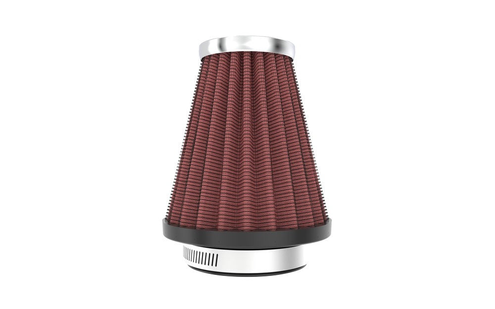K&N Engineering K&N Universal Chrome Filter 2.063in Flange ID x 3.5in Base OD x 2in Top OD x 4in H RC-1200