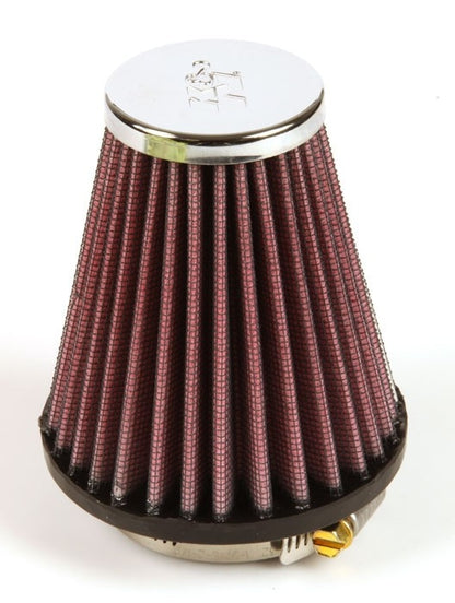K&N Engineering K&N Universal Chrome Filter 2.063in Flange ID x 3.5in Base OD x 2in Top OD x 4in H RC-1200