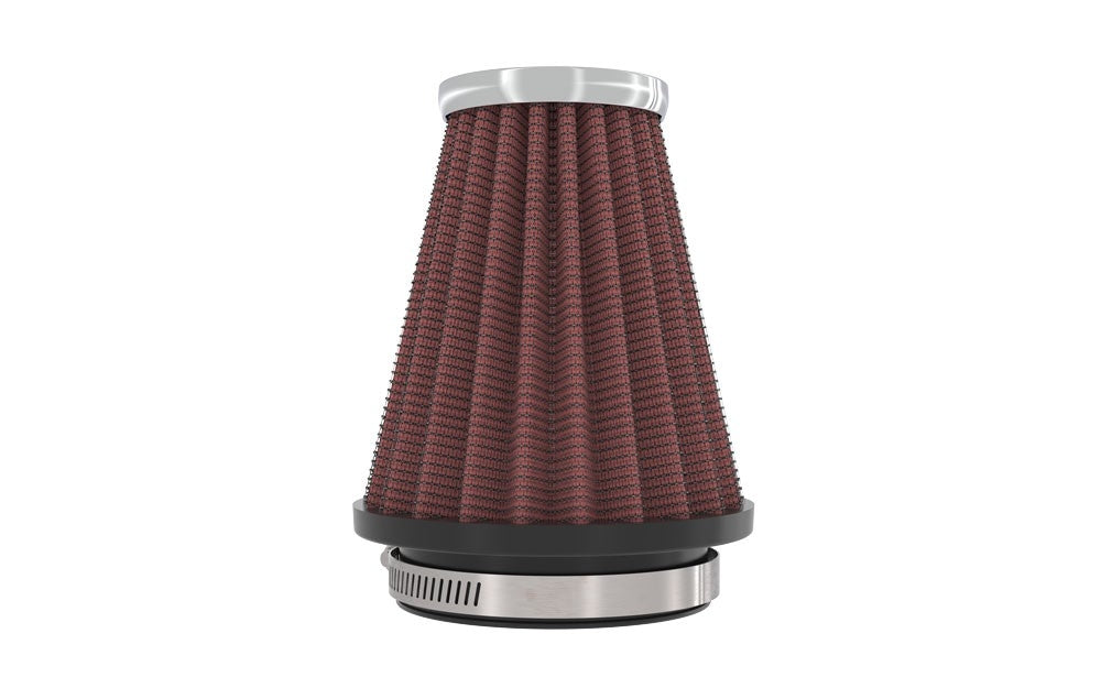 K&N Engineering K&N Universal Chrome Filter 2.25 Inch Flange / 3.5 Inch Base / 2 Inch Top / 4 Inch Height RC-1250