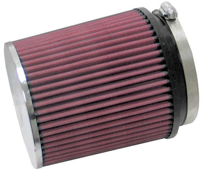 K&N Engineering K&N Universal Chrome Round Tapered Filter 4.25in Flange ID / 5.5in Base OD / 5.344in Top OD / 6in H RC-1645