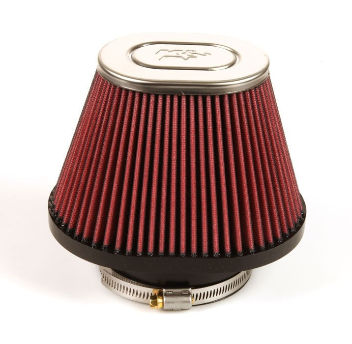 K&N Engineering K&N Universal Chrome Filter-Oval Tapered 3.938in Flg ID x 5.25in Base O/S W x 3.25in Top O/S W RC-1681