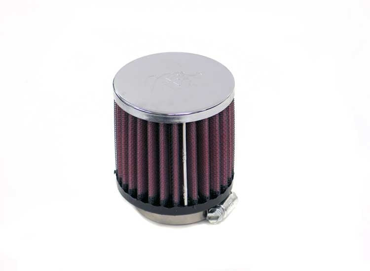 K&N Engineering K&N Universal Chrome Filter-Round Straight 2.125in Flg ID x 3in OD x 3in H RC-1910