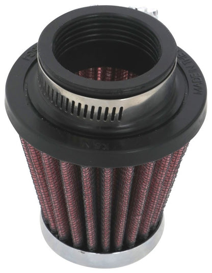 K&N Engineering K&N Universal Round Tapered Chrome Filter 1.563in Flange ID x 3in Base OD x 2in Top OD x 3in H RC-2310