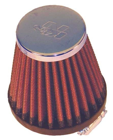 K&N Engineering K&N Universal Round Tapered Chrome Filter 1.563in Flange ID x 3in Base OD x 2in Top OD x 3in H RC-2310