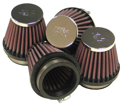 K&N Engineering K&N Universal Chrome Filter 2.125 in Flange ID / 3in Base OD / 2in Top OD / 2.75in H (4 per box) RC-2344