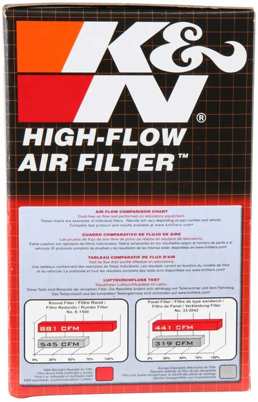 K&N Engineering K&N Universal Chrome Filter 2in Flange ID/2in Height/0.625in Flange Length/4in Width RC-2370