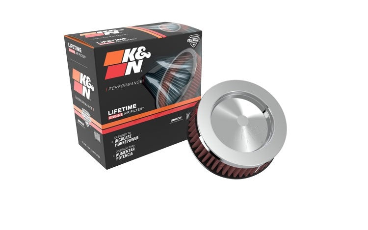 K&N Engineering K&N Universal Round Clamp-On Air Filter 2in. Flange / 5-3/8in. OD / 2in. Height RC-2440