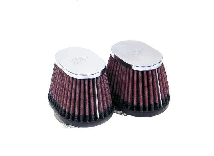K&N Engineering K&N 1-3/4in FLG 4 X 2-7/8in B 3 X 2in T 2-3/4in L (2 PER BOX) Universal Clamp-On Air Filter RC-2452