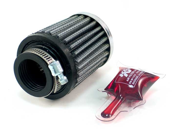 K&N Engineering K&N Universal Chrome Filter 1 1/8 inch FLG / 2 1/4 inch Bottom / 2 inch Top / 2.5 inch Height RC-2540