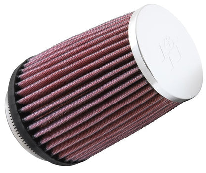 K&N Engineering K&N Universal Chrome Filter .625in Flange L x 4in Base OD x 3in Top OD x 5in H RC-2600