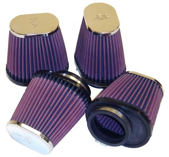 K&N Engineering K&N Universal Chrome Filter - Oval Tapered 4in Base O/S L x 3in Top O/S L x 4in H RC-2814