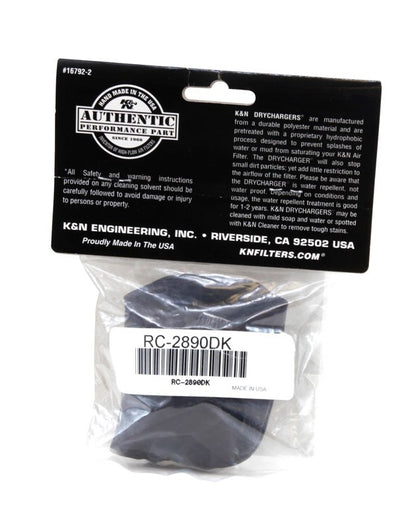 K&N Engineering K&N Air Filter Wrap Drycharger RC-2890 Black RC-2890DK