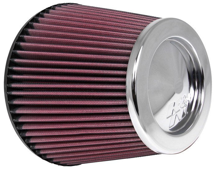 K&N Engineering K&N Universal Chrome Filter 6in Flange ID x 7.5in Base OD x 5in Top OD x 6in H RC-4381