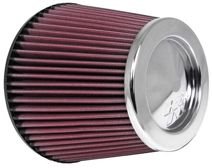 K&N Engineering K&N Universal Chrome Filter 6in Flange ID x 7.5in Base OD x 5in Top OD x 6in H RC-4381