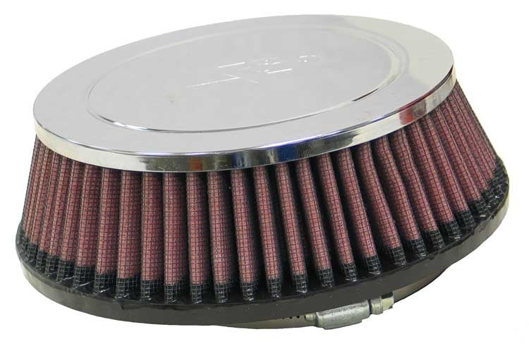 K&N Engineering K&N Universal Clamp-On Air Filter 4-1/16in Flg / 6-7/8in B / 5-7/8in T / 2-3/16in H w/ Smog Port RC-4480