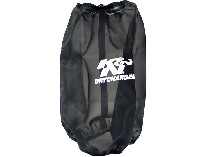 K&N Engineering K&N 6.625in Base ID / 5.25in Top ID / 9.5in H Round Tapered Black DryCharger Air Filter Wrap RC-4780DK