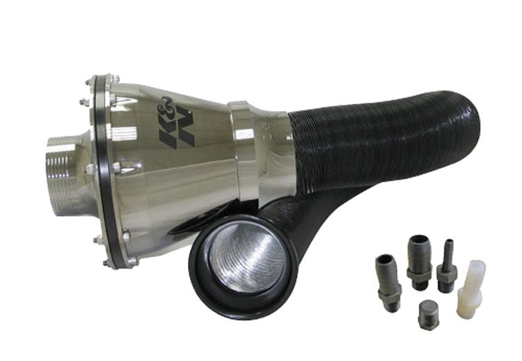 K&N Engineering K&N Universal Apollo Silver Cold Air Intake - 70mm OD FLG PP RC-5052AS