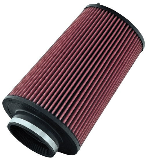 K&N Engineering K&N Universal Round Tapered Black P/C Metal Filter 8in B OD x 6.625in T OD x 12in H x 4.5in Flg ID RC-5166
