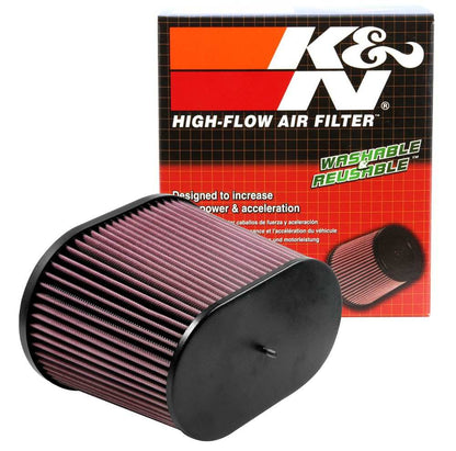 K&N Engineering K&N Universal Air Filter - Oval Straight - 3.688in Flange ID x 10.25in Base O/S Length x 7.875in H RC-5178
