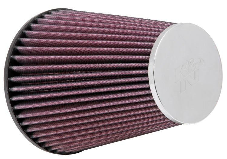 K&N Engineering K&N Universal Chrome Filter Round Tapered 3.375in Flange ID/5.75in Base OD/3.5in Top OD/6.938in H RC-8150