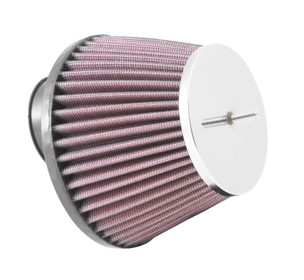 K&N Engineering K&N Universal Air Filter 2in Flange ID x 5-3/16in Base OD x 3-1/2in Top OD w/Stud x 3-7/16in Height RC-8350