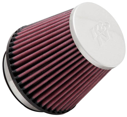 K&N Engineering K&N Universal Chrome Filter Round Tapered 3.156in Flange ID/4.938in Base OD/3.5in Top OD/4.344in H RC-9160