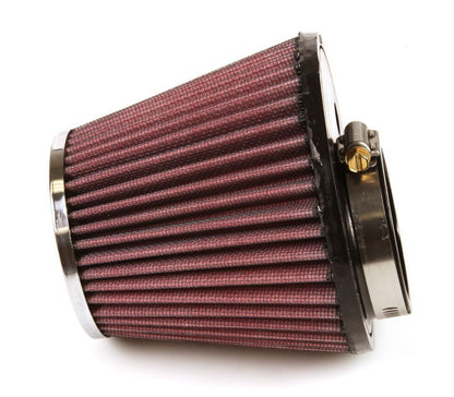 K&N Engineering K&N Universal Chrome Filter-Round Tapered 2.5in Flange ID / 5.25in Base OD / 3.5in Top OD / 4.5in H RC-9420