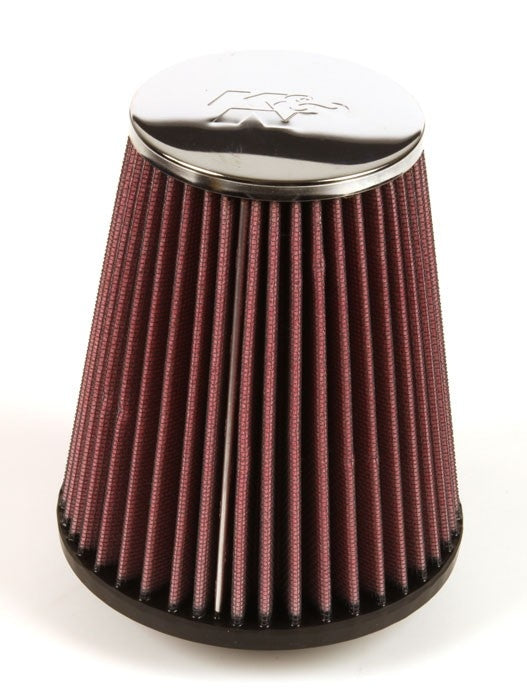 K&N Engineering K&N Universal Chrome Filter-Round Tapered 2.5in Flange ID/5.188in Base OD/3.5in Top OD/5.938in H RC-9510