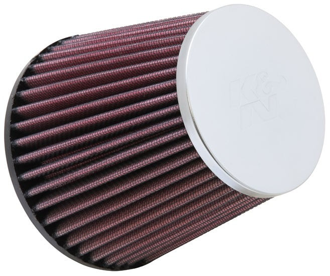 K&N Engineering K&N Universal Chrome Filter-Round Tapered 4.75in Base OD / 3.313in Flange ID / 4.375in H RC-9770