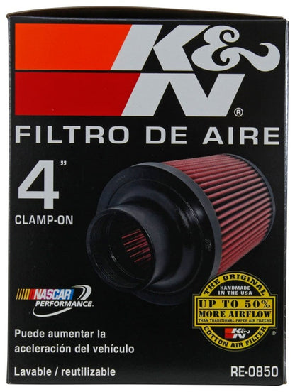 K&N Engineering K&N Universal Air Filter (4in. Flange / 6in. Base OD / 4-5/8in. Top OD / 6in. Height) RE-0850