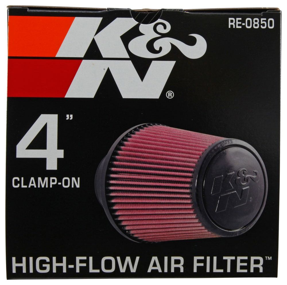 K&N Engineering K&N Universal Air Filter (4in. Flange / 6in. Base OD / 4-5/8in. Top OD / 6in. Height) RE-0850