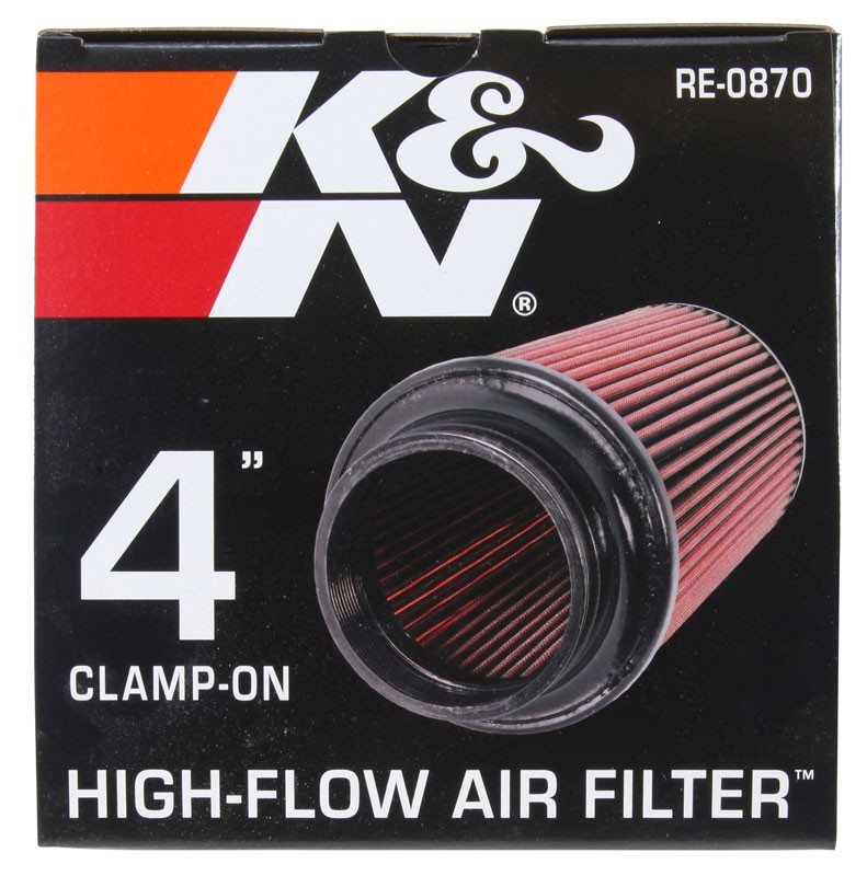 K&N Engineering K&N Universal Rubber Filter 4inch FLG / 6inch OD-B / 4-5/8inch OD-T / 9inch H RE-0870