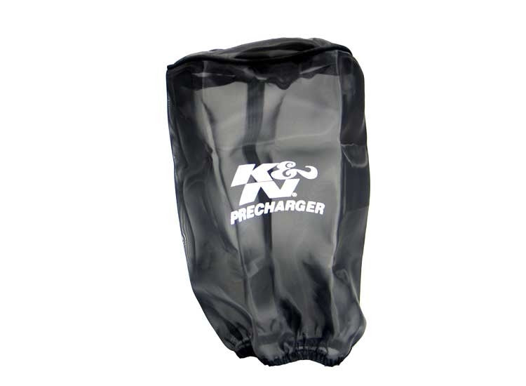 K&N Engineering K&N Precharger Air Filter Wrap Black Universal Polyester 8in. Height 5in Base ID x 4.75in Top ID RE-0910PK