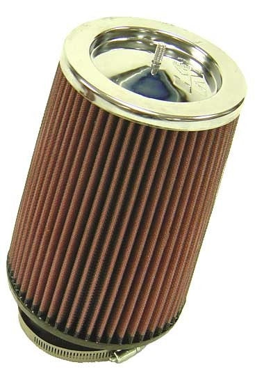K&N Engineering K&N Universal Round Clamp-On Air Filter 3-1/2in 10 Deg Flange 5-3/4in B 5in T 8in Length RF-1003