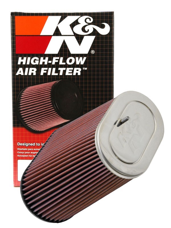 K&N Engineering K&N Universal Air Filter 3.125in Flange ID x 5in Base O/S Width x 4in Top O/S Width x 9in H RF-1012