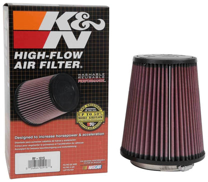 K&N Engineering K&N 6 inch OD-Base 4 1/2 inch OD-Top 7 Inch H Round Tapered Universal Air Filter RF-1015