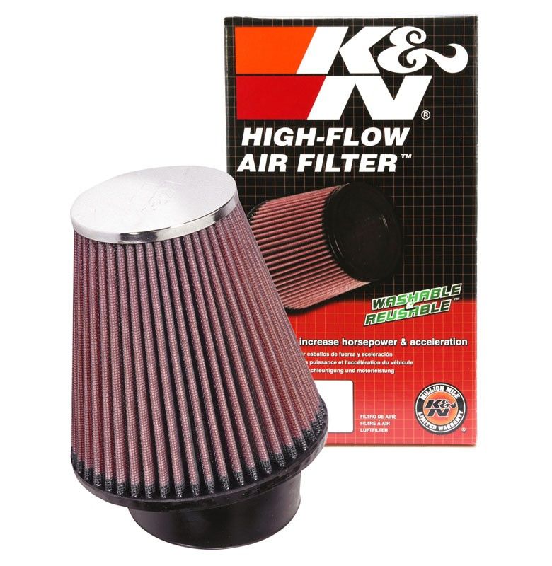 K&N Engineering K&N Round Tapered Universal Air Filter 3.5in Flange ID / 5.75in Base OD / 3.5in Top OD / 6in Height RF-1035