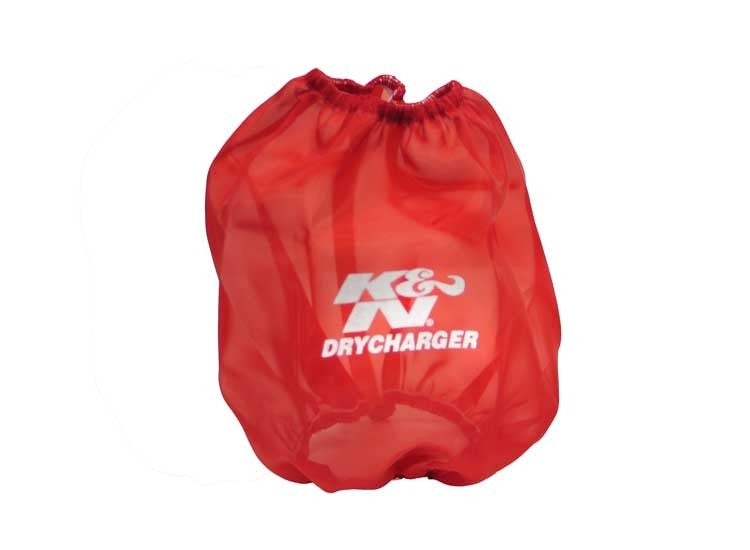 K&N Engineering K&N Round Tapered Drycharger Air Filter Wrap Red 7.5in Base ID x 5in Top ID x 7.5in H RF-1041DR