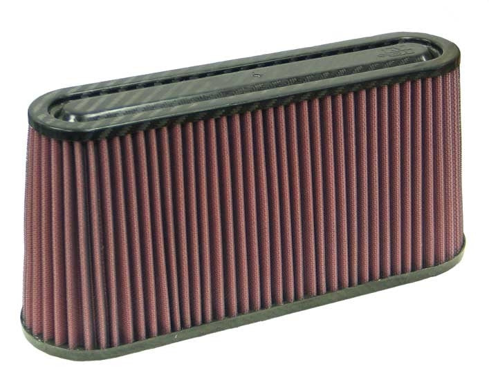 K&N Engineering K&N Universal Air Filter Carbon Fiber Top 12in Flange ID x .875in Flange Length x 5.75in Height RF-1050