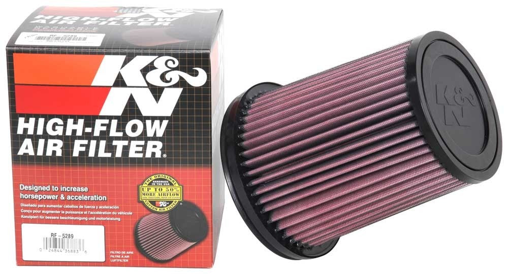 K&N Engineering K&N Filter Universal Rubber Filter 4in Flg 6 17/32in OD 8 21/32in H RF-5289
