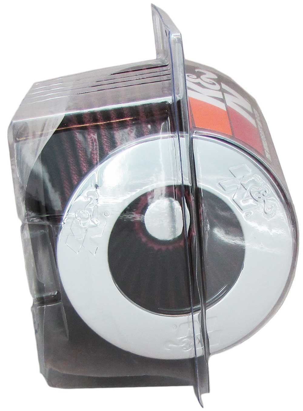 K&N Engineering K&N Universal Air Filter Chrome Round Tapered Red - 4in Flange ID x 1.125in Flange Length x 5.5in H RG-1001RD