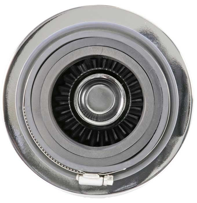 K&N Engineering K&N Universal Filter Chrome Round Tapered White - 4in Flange ID x 1.125in Flange Length x 5.5in H RG-1001WT