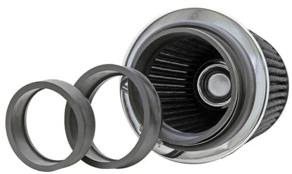 K&N Engineering K&N Universal Filter Chrome Round Tapered White - 4in Flange ID x 1.125in Flange Length x 5.5in H RG-1001WT
