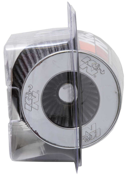 K&N Engineering K&N Universal Filter Chrome Round Tapered White - 4in Flange ID x 1.125in Flange Length x 5.5in H RG-1001WT