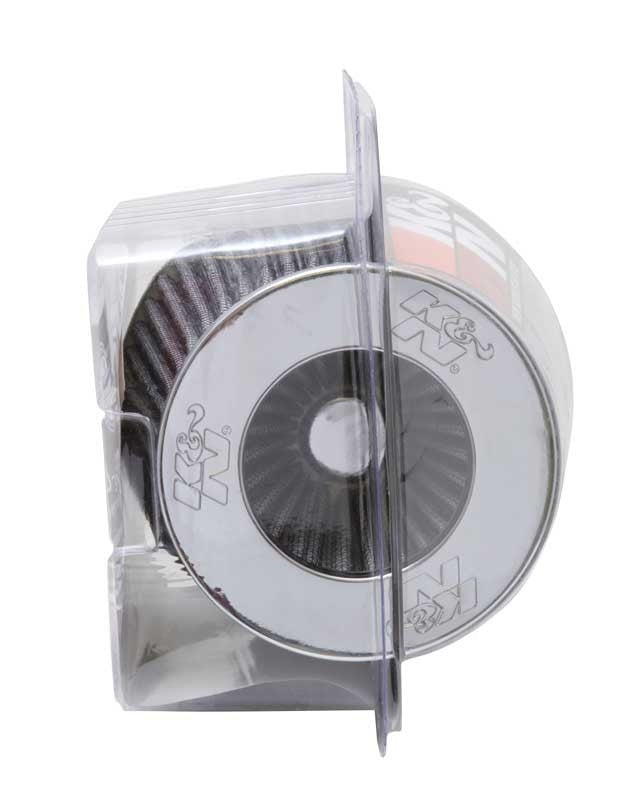 K&N Engineering K&N Universal Filter Chrome Round Tapered White - 4in Flange ID x 1.125in Flange Length x 5.5in H RG-1001WT