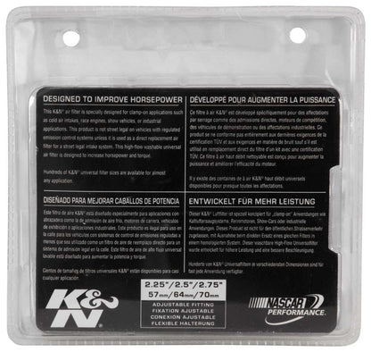 K&N Engineering K&N Universal Chrome Filter 2 3/4in FLG / 4 1/2in Bottom / 4 1/2in Height RG-1003RD-L