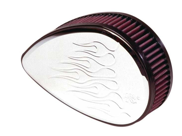 K&N Engineering K&N H/D Sportster Filter Kit Teardrop Flamed SPECIAL ORDER Intake Sys-Harley Davidson RK-3924