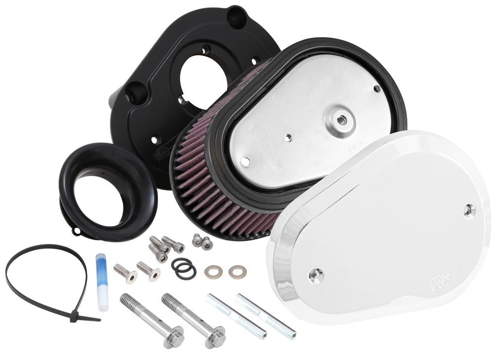 K&N Engineering K&N Street Metal Intake System - Flare Lg Capacity Intake System-Harley Davidson RK-3932X